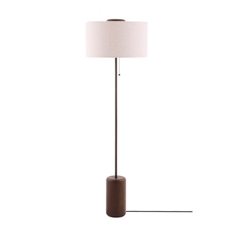 Lampa podłogowa dark japandi drewniana Bosco 144cm 02